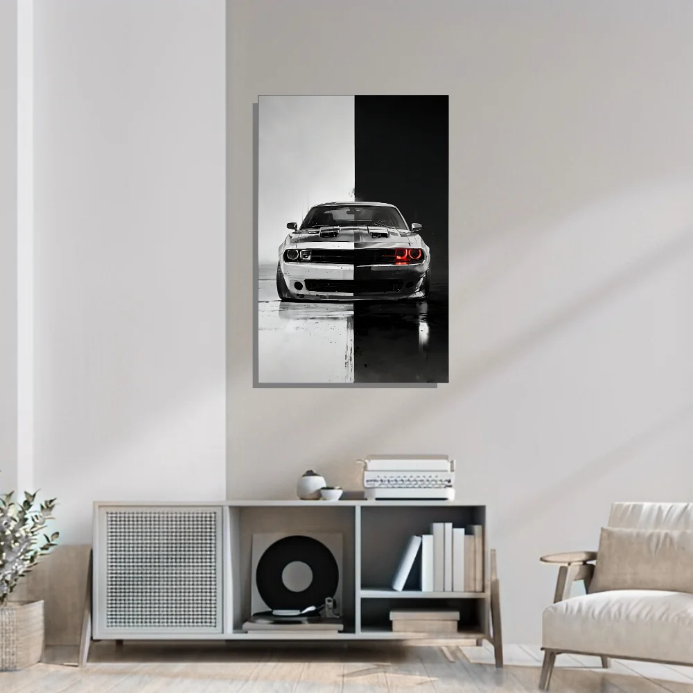 Djane Studio Acrylic Wall Frame | Premium Acrylic Car Wall Frame for Living Room, Bedroom, Office & Gaming Room | Modern Home Décor | Pack of 1 | Size 12x8 Inch